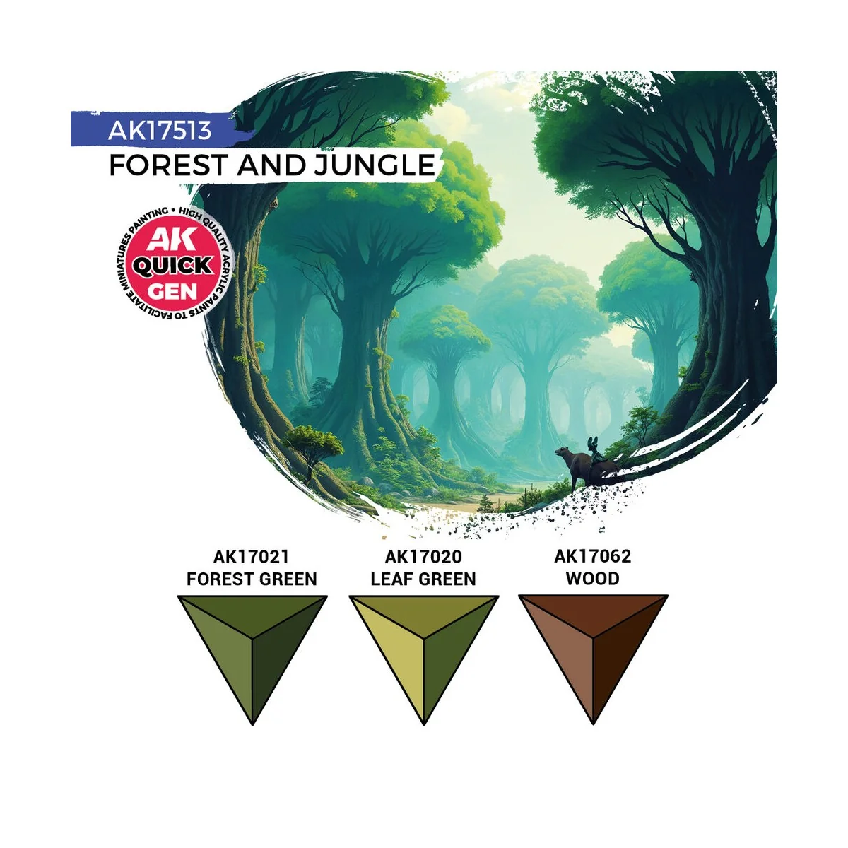 FOREST & JUNGLE (QUICK GEN SET) - AK Interactive AK17513