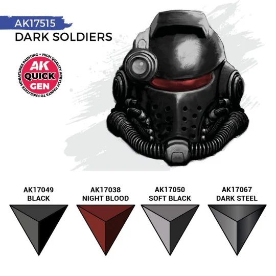 DARK SOLDIERS (QUICK GEN SET) - AK Interactive AK17515 DARK SOLDIERS (QUICK GEN SET) - AK Interactive AK17515