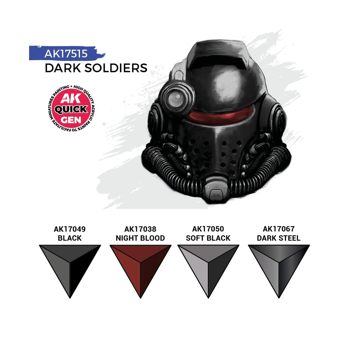 DARK SOLDIERS (QUICK GEN SET) - AK Interactive AK17515 DARK SOLDIERS (QUICK GEN SET) - AK Interactive AK17515