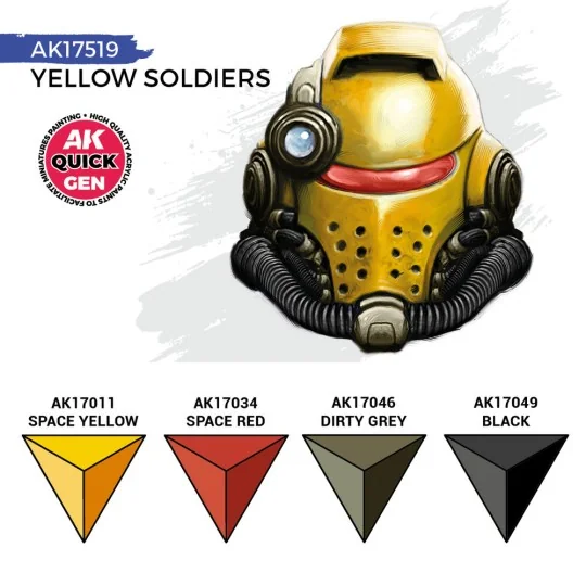 YELLOW SOLDIERS (QUICK GEN SET) - AK Interactive AK17519 YELLOW SOLDIERS (QUICK GEN SET) - AK Interactive AK17519