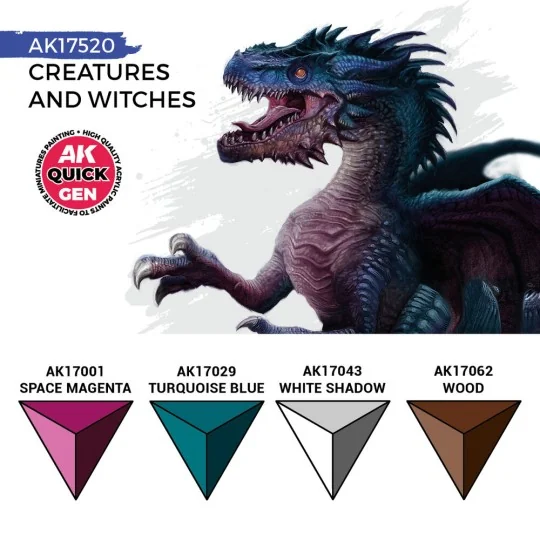 CREATURES AND WITCHES (QUICK GEN SET) - AK Interactive AK17520