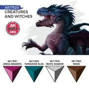 CREATURES AND WITCHES (QUICK GEN SET) - AK Interactive AK17520