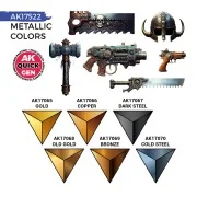 METALLICS (QUICK GEN SET) - AK Interactive AK17522