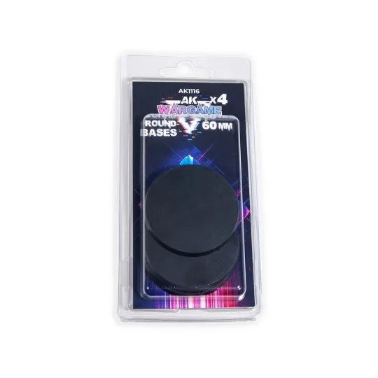ROUND BASES 60mm Ø x 4 units - AK Interactive AK1116
