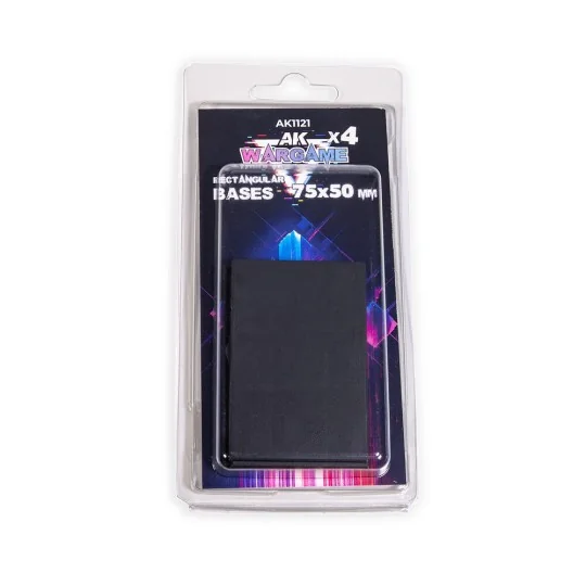 RECTANGULAR BASES 75x50mm x 4 units - AK Interactive AK1121