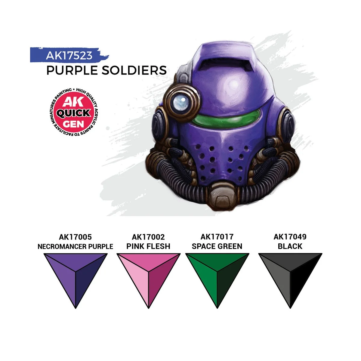 PURPLE SOLDIERS (QUICK GEN SET) - AK Interactive AK17523 PURPLE SOLDIERS (QUICK GEN SET) - AK Interactive AK17523