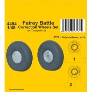 Fairey Battle Correction Wheels Set for Trumpeter kit - CMK 129-4494
