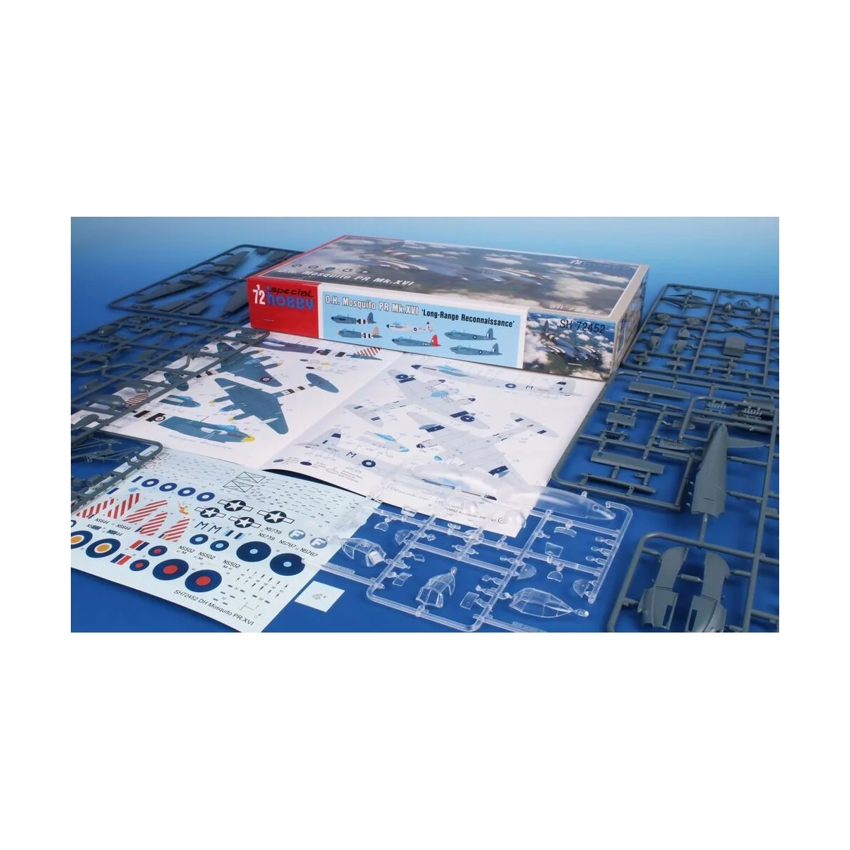 DH. Mosquito PR Mk.XVI ‘Long-Range Reconnaissance’, 1/72 - Special ...