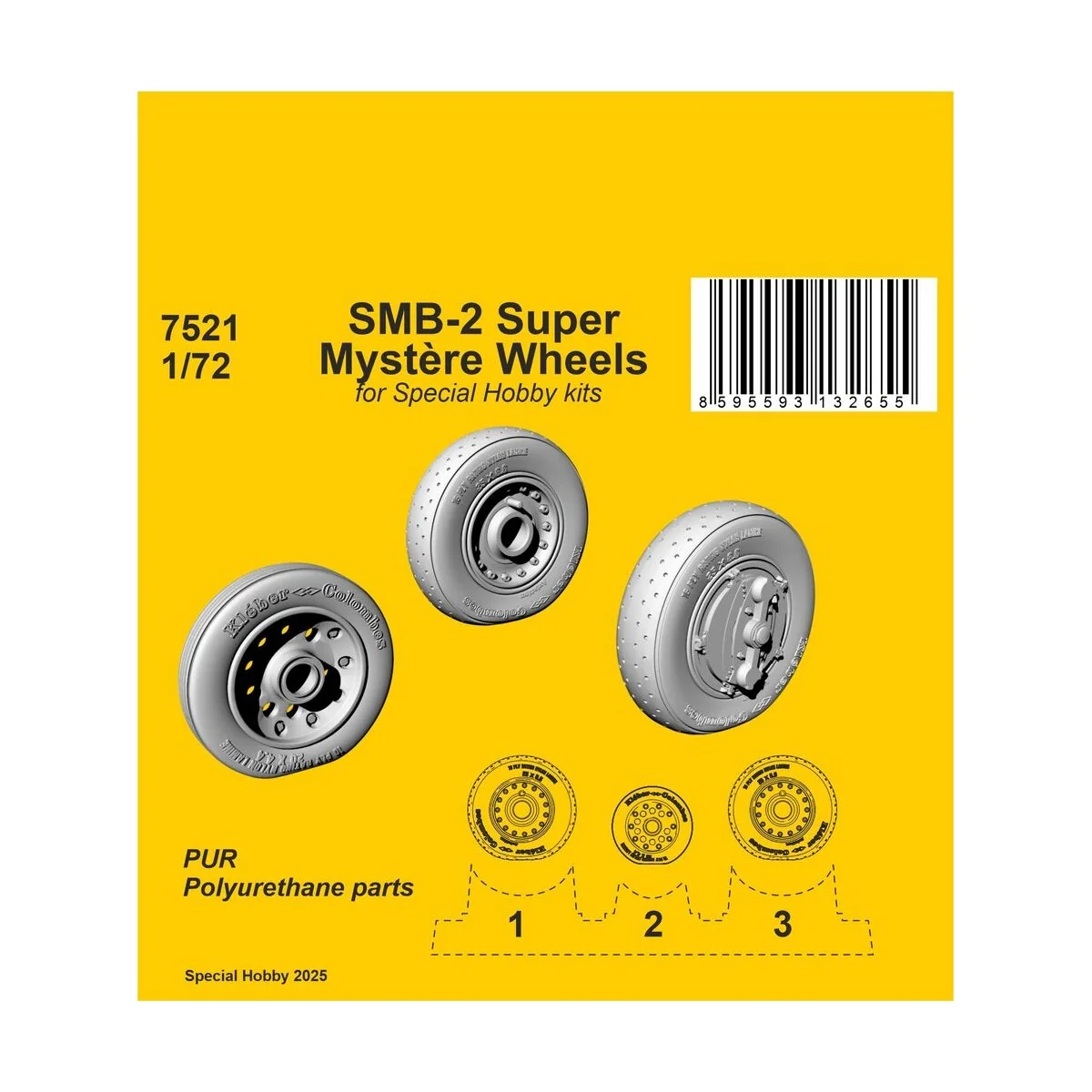 SMB-2 Super Mystère Wheels for Special Hobby kits - CMK 129-7521