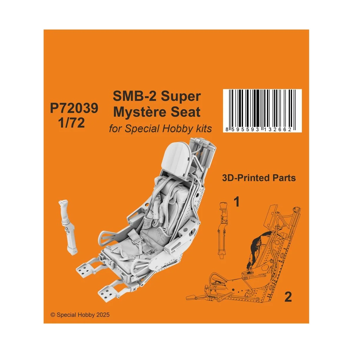 SMB-2 Super Mystère Seat for Special Hobby kits - CMK 129-P72039