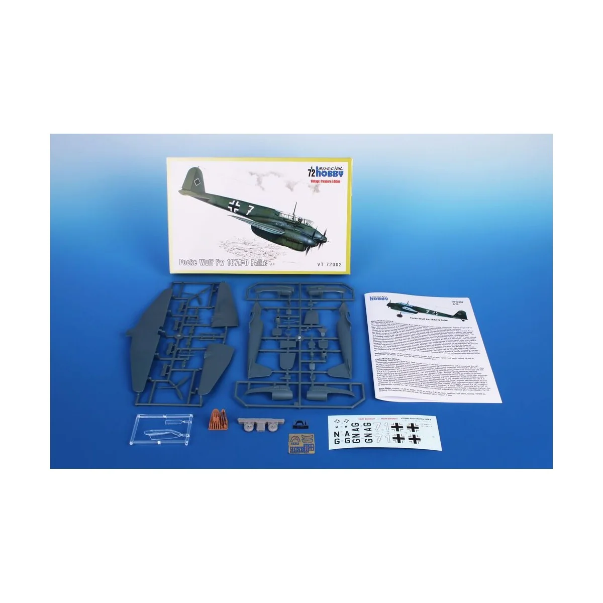 Focke Wulf Fw 187A-0 Falke - Special Hobby 100-VT72002