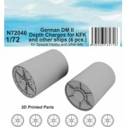 German DM II Depth Charges (6 pcs.) for KFK and other ships for Spe...