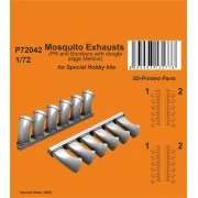 Mosquito Exhausts (PR and Bombers with two stage Merlins) - Special...