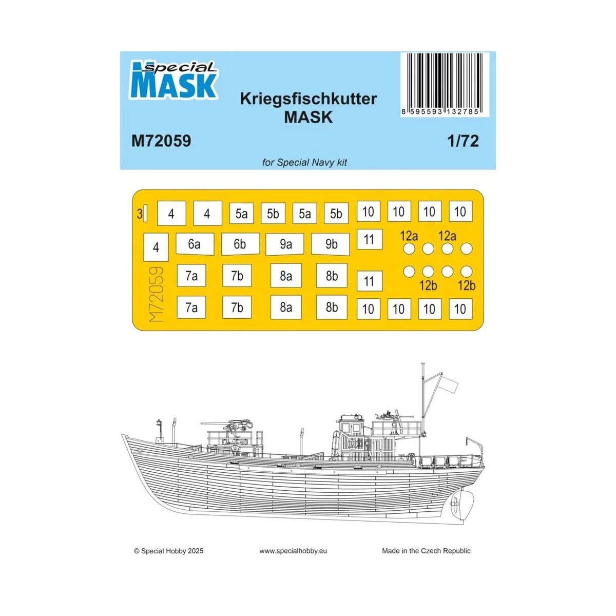 Kriegsfischkutter MASK, 1/72 - Special Hobby 100-M72059