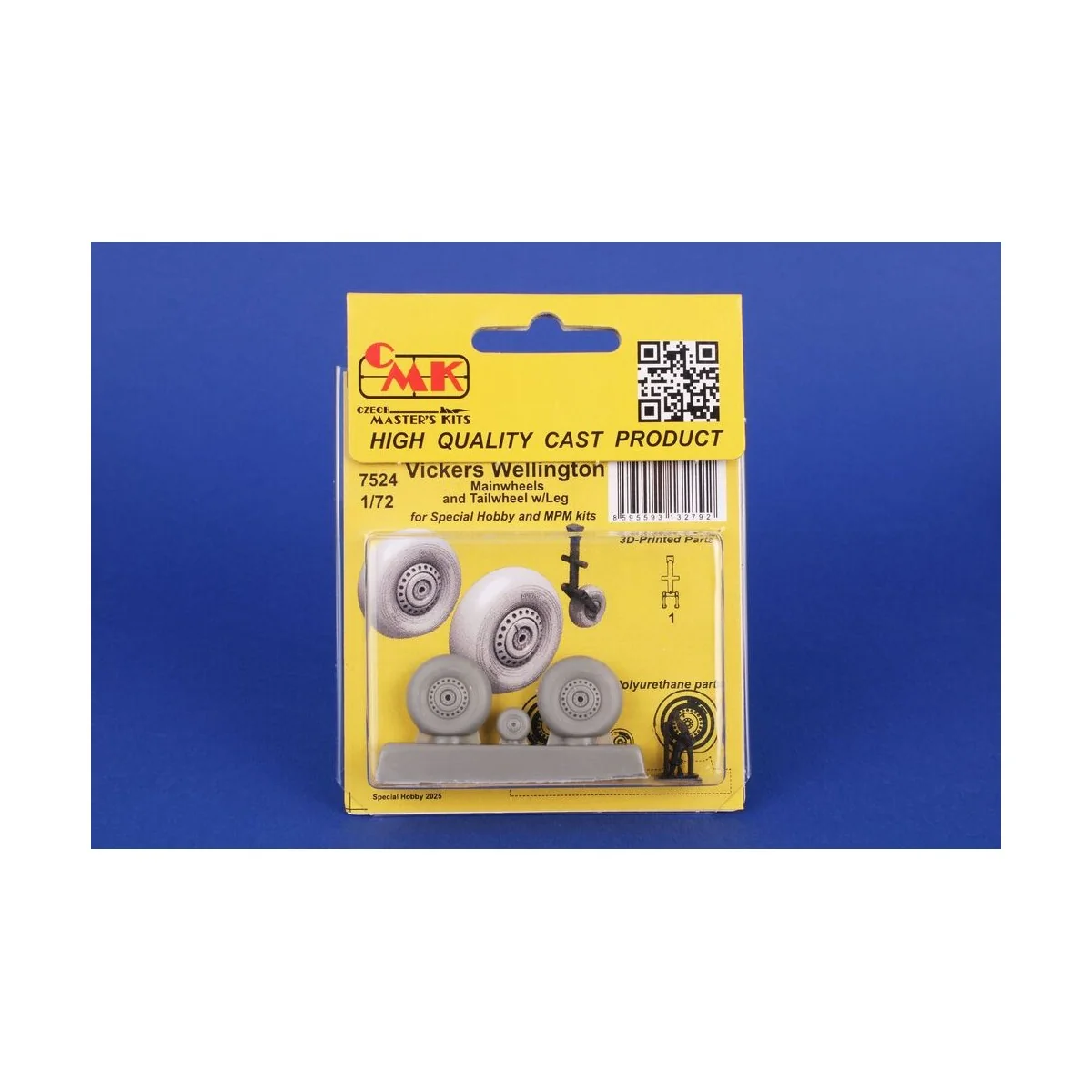 Vickers Wellington Mainwheels and Tailwheel w/Leg for Special Hobby...