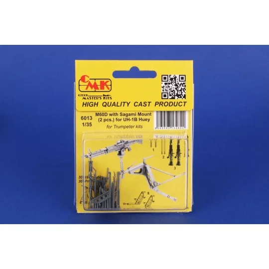 M60D with Sagami Mount (2 pcs.) for UH-1B Huey for Trumpeter, 1/35 ...