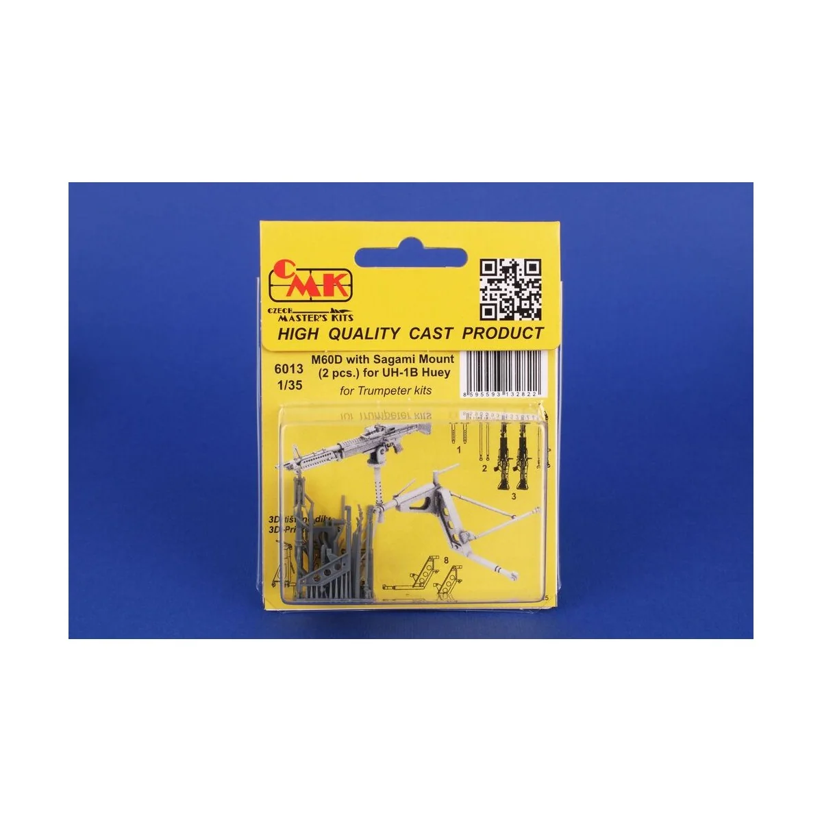 M60D with Sagami Mount (2 pcs.) for UH-1B Huey for Trumpeter, 1/35 ...