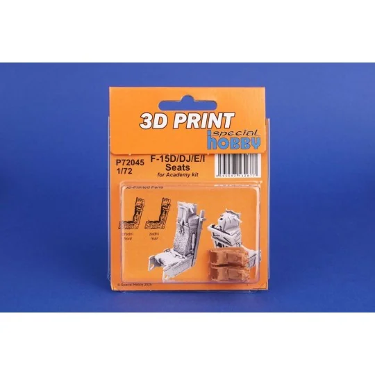 F-15D/DJ/E/I Seats for Academy, 1/72 - Special Hobby 129-P72045