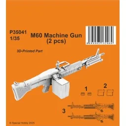 M60 Machine Gun 1/35 (2 pcs) - CMK 129-P35041