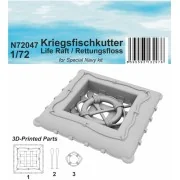Kriegsfischkutter Life Raft / Rettungsfloss - CMK 129-N72047