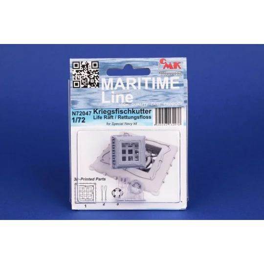 Kriegsfischkutter Life Raft / Rettungsfloss - CMK 129-N72047