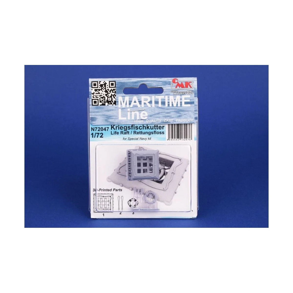 Kriegsfischkutter Life Raft / Rettungsfloss, 1/72 - CMK 129-N72047