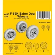 F-86K Sabre Dog Wheels - CMK 129-4498