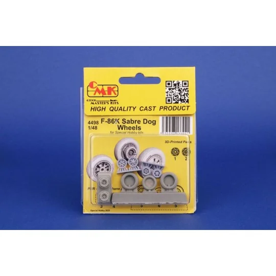 F-86K Sabre Dog Wheels, 1/48 - CMK 129-4498 F-86K Sabre Dog Wheels, 1/48 - CMK 129-4498