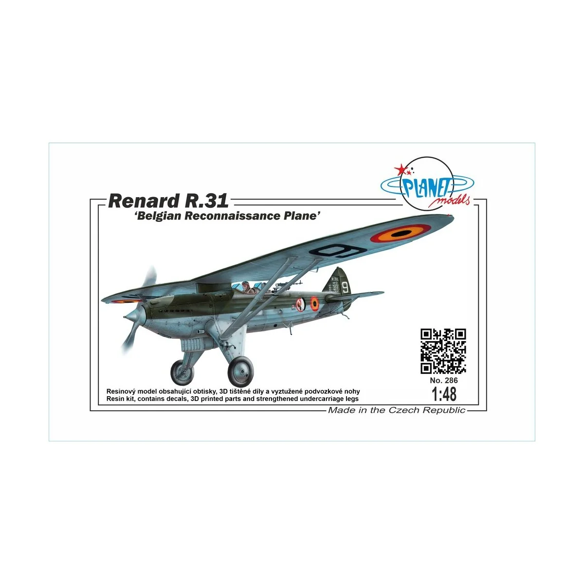 Renard R.31 'Belgian Recconaissance Plane', 1/48 - Planet Models 12... Renard R.31 'Belgian Recconaissance Plane', 1/48 - Planet Models 12...