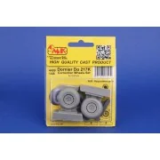 Dornier Do 217 Wheels Correction Set for ICM, 1/48 - CMK 129-4499 Dornier Do 217 Wheels Correction Set for ICM, 1/48 - CMK 129-4499