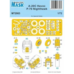 A-20C Havoc / P-70 Nighthawk MASK - Special Hobby 100-M72063