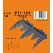 M5 and M8 Hedgerow Cutter (type 1) for Tamiya - CMK 129-P48029