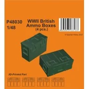 WWII British Ammo Boxes, 1/48 - CMK 129-P48030 WWII British Ammo Boxes, 1/48 - CMK 129-P48030