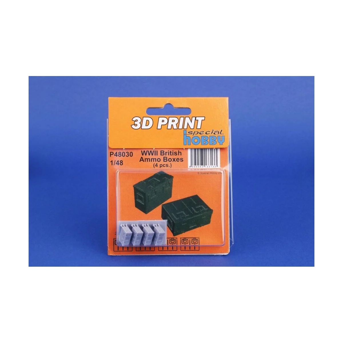WWII British Ammo Boxes, 1/48 - CMK 129-P48030 WWII British Ammo Boxes, 1/48 - CMK 129-P48030