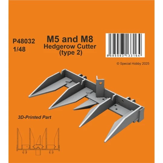 M5 and M8 Hedgerow Cutter (type 2) for Tamiya, 1/48 - CMK 129-P48032 M5 and M8 Hedgerow Cutter (type 2) for Tamiya, 1/48 - CMK 129-P48032