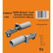 WWII British Tank Smoke Grenade Launchers, 1/48 - CMK 129-P48034 WWII British Tank Smoke Grenade Launchers, 1/48 - CMK 129-P48034