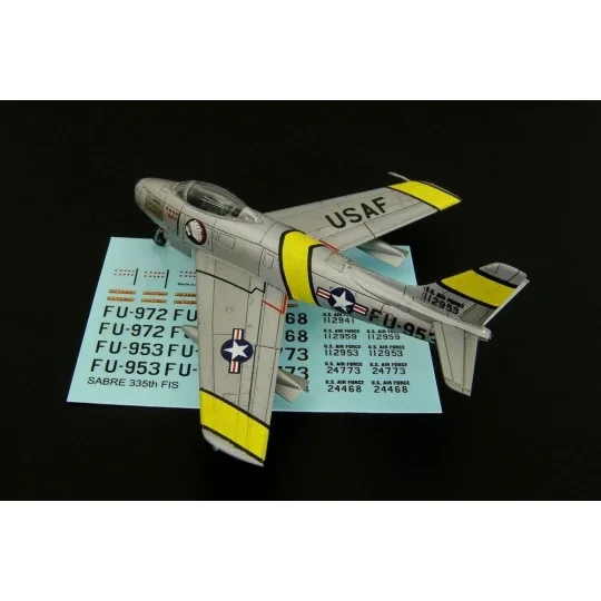 F-86F SABRE 335th FIS decal, 1/144 - Brengun BRL144084