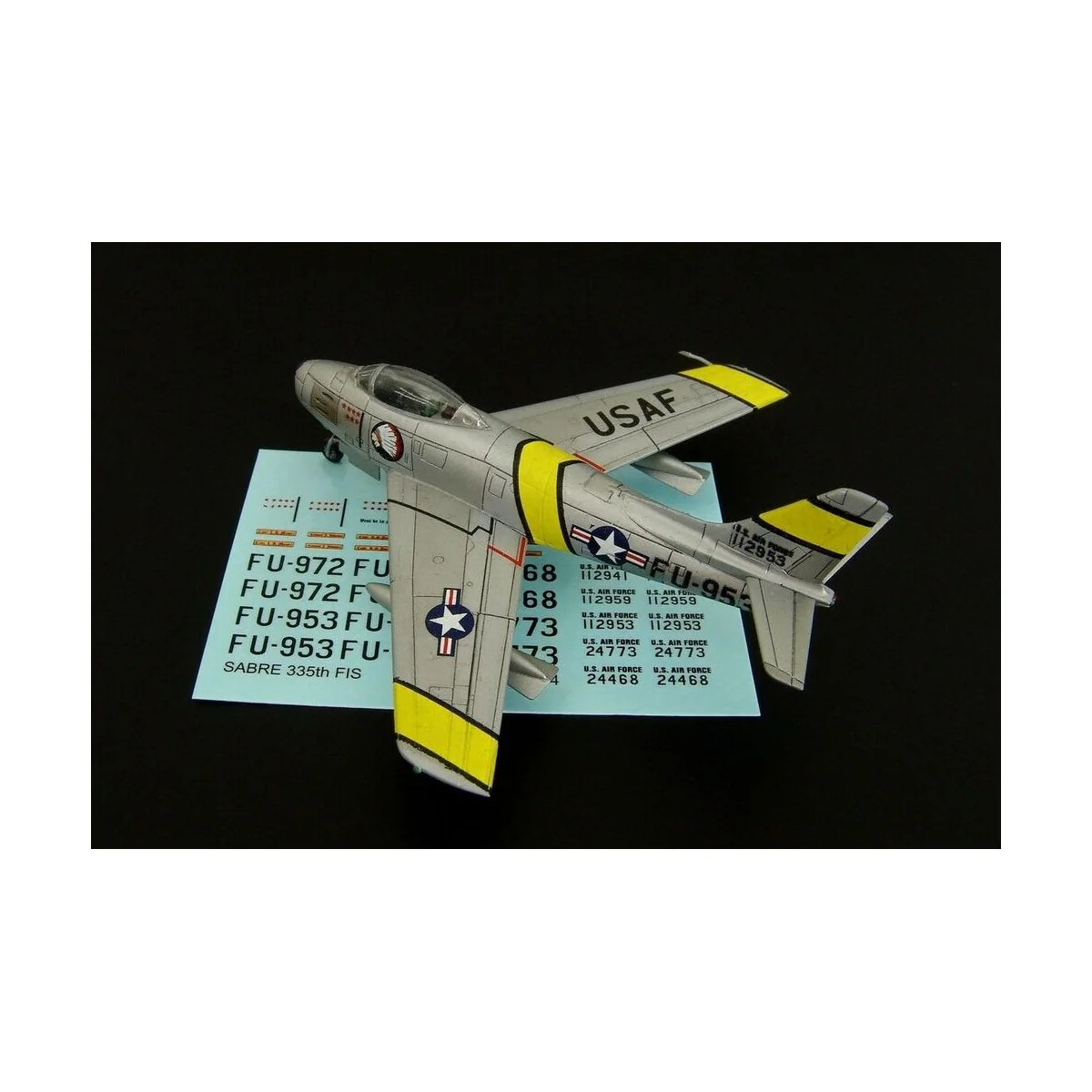F-86F SABRE 335th FIS decal, 1/144 - Brengun BRL144084