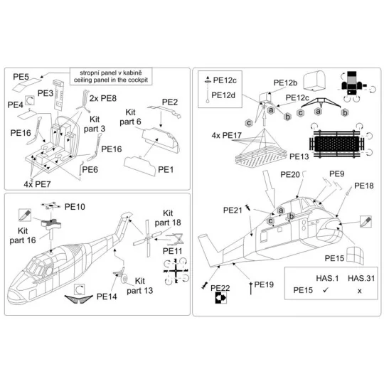 Westland Wessex HAS 1-31A (Mark I models), 1/144 - Brengun BRL144107