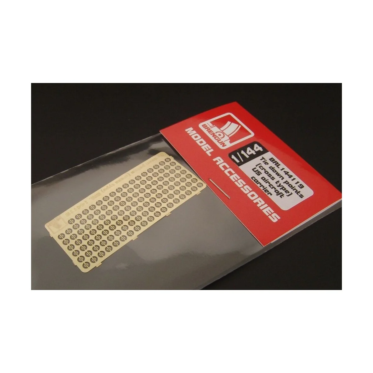 Tie down points (star type) US aircraft carrier, 1/144 - Brengun BR...
