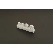 F-18 Super Hornet wheels set, 1/144 - Brengun BRL144144