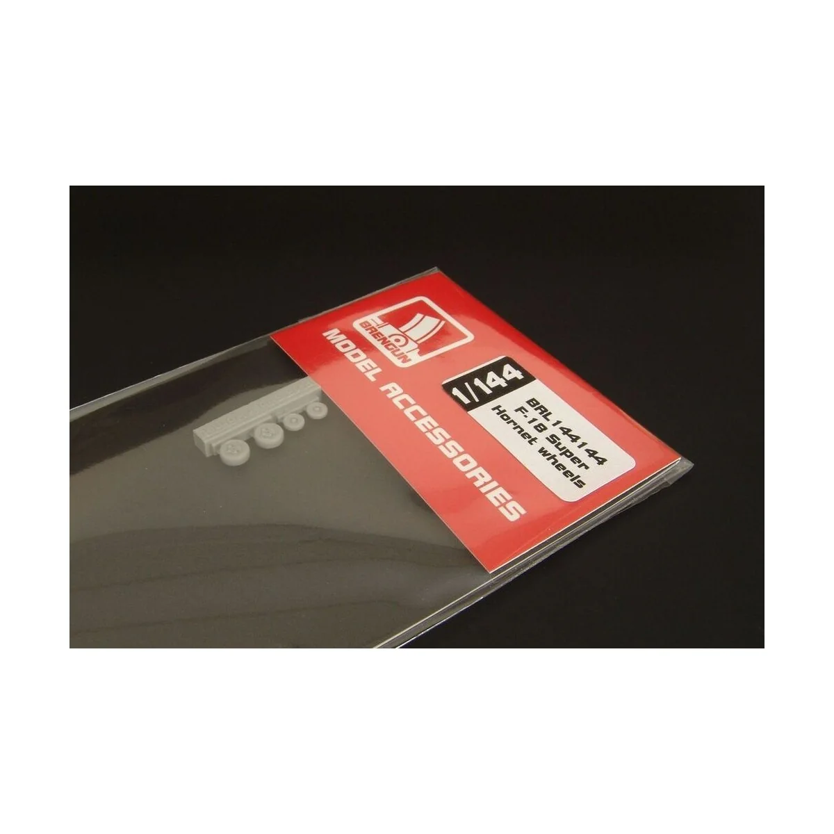 F-18 Super Hornet wheels set, 1/144 - Brengun BRL144144