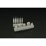 P-38 Wheels -proppelers (Fujimi kit), 1/144 - Brengun BRL144146