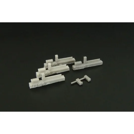 WWII USN Wheel chocks, 1/144 - Brengun BRL144147 WWII USN Wheel chocks, 1/144 - Brengun BRL144147