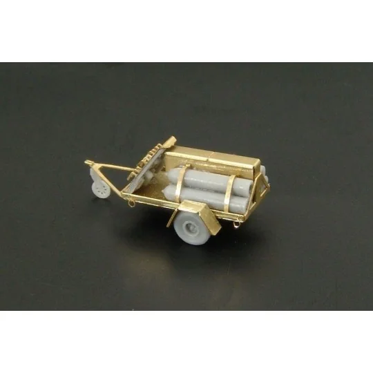 U S NAVY Oxygen cart (2pcs), 1/144 - Brengun BRS144008 U S NAVY Oxygen cart (2pcs), 1/144 - Brengun BRS144008