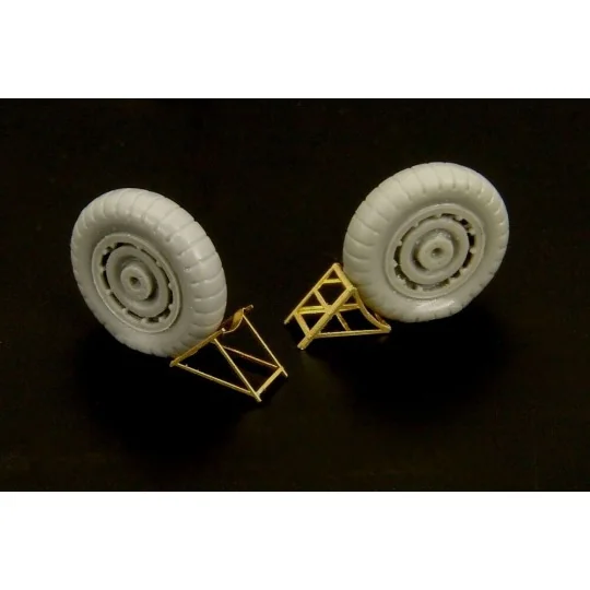 Luftwaffe wheel chocks (two types), 1/72 - Brengun BRL72024 Luftwaffe wheel chocks (two types), 1/72 - Brengun BRL72024