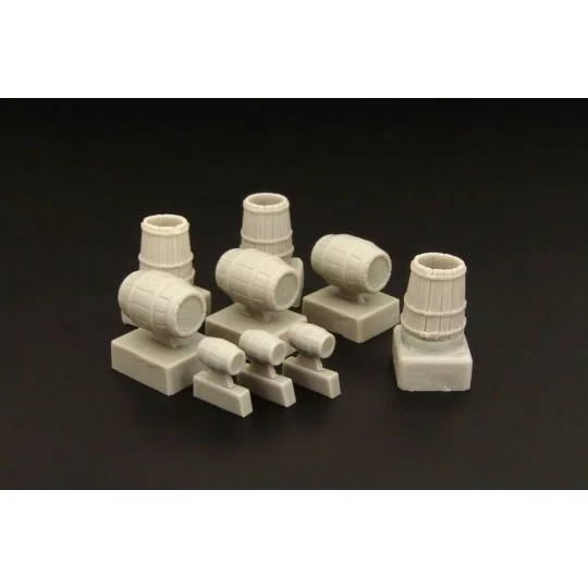 Wooden barrels and buckets, 1/72 - Brengun BRL72082