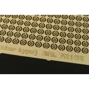 Tie down points (star type) US aircraft carrier, 1/72 - Brengun BRL...