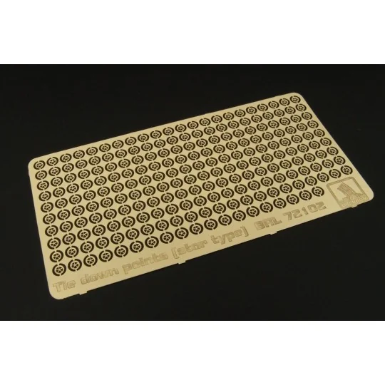 Tie down points (star type) US aircraft carrier, 1/72 - Brengun BRL...