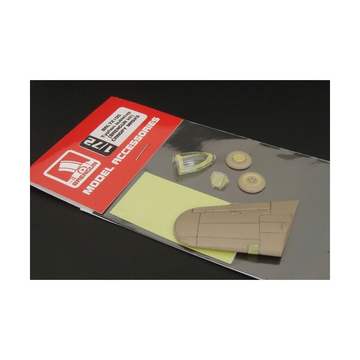 Typhon bubletop CANOPY MASKS, 1/72 - Brengun BRL72105 Typhon bubletop CANOPY MASKS, 1/72 - Brengun BRL72105